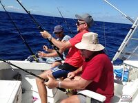 Бибихагуа чартер 4 часа: 6 дорадо, белый марлин сошёл, барракуды отпущены