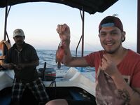 Унаватуна, Jungle Beach - лодочная рыбалка с Kimal, ловля на кальмара, спинороги и красный группер