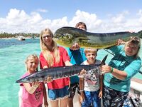 Марина Баваро, троллинг по буям за вахой и дорадо в штиль