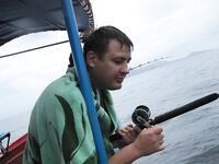 Пхукет, слабое звено экипажа, качка не помешала рыбалке сегодня
