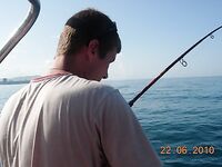 Витязево, морская лиса взята, выезд с Олежеком в море, фото из рейса