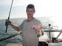 Витязево, морская лиса взята, выезд с Олежеком в море, фото из рейса
