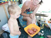 Алушта, ночной спиннинг: горбыль, морской дракон и жарка на гриле