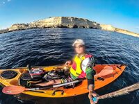 Каяк Yeti-kayak, диппер и течение: сарган на пилькер и вечерняя раздача ставриды