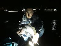 Слабый клёв вечером, но на первых забросах повезло на отводной