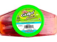 Банка с Berkley-червями и их рассол: туда же макаю приманку — главное не переворачивать