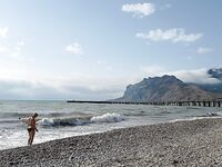 Коктебель, проверка краба: дважды насадка исчезла с крючка — котэ балую барабулькой