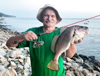 Джанхот, береговой спиннинг до 5 г: кукушки, караси, луфари и горбыль 620 г на мелкую блесну