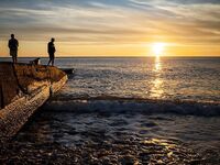 Головинка: штормы и сильная волна — по нулям, кефаль была на поплавок