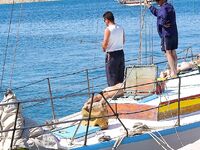 Несебр с друзьями из Варны: северо-восток, мелкая ставрида и лодку не спустили