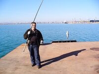 Порт Бургас, Японский кей: холодная хмурь, но пеленгас и сингиль заходят