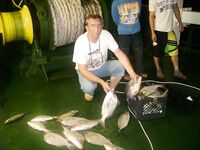 Карибская литрина со дна — 30–35 м, ночь, якорь, кусочки кальмара