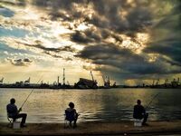 Гроза выгнала: один заход по хамсе на самодур и короткий отчёт по пирсу