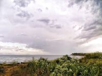 Жезл, весенний ливень и град: вышел на луфаря со стальной поводкой, природа накрыла