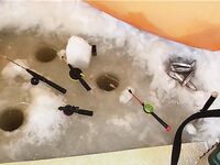 Белое море — пробка на лёд, палатки, корюх на креветку и опарыша