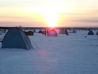 Белое море, Луда — первая «новага»: ночной выезд, палатка и плитка