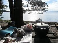 Чупа, Красная губа — жара, вода 21°С и раттлины по треске