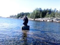 Чупа, Красная губа — жара, вода 21°С и раттлины по треске