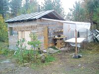 Чупа, Карелия: изба на Винче — зачем вторые двери, вопрос