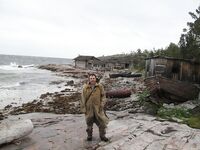 Сидоров, метки воды: колодец у берега и ручей, база турбизнеса с краном