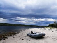 Старт из Чупы и две лодки: Беломорканал, Лысуха, ночёвка в Медвежьегорске, Чупа