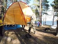 Карелия не парная, а парИлка: полевая баня, кругосветка по Пежу, Киврей и Луды