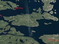 Горбуша шевелится — они тут как тут; ставим крестик на точке наблюдения и ждём спад