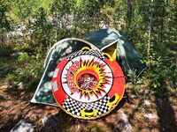 15–18 числа: по рыбе слабовато, мотор кашлял на банке, черники море — купались и отдыхали