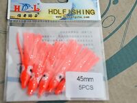 Креветка против «резины», вечерние октопусы — оранжевые, красные, розовые