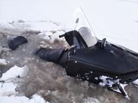 Haukka шлёт приветы: ледовая обстановка у посёлка, на снежике едва успел выпрыгнуть