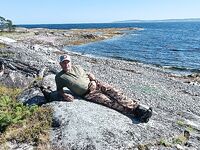 Пежостров, Белое море — шторм прижал, спин не кинуть, на берегу крутили у виска, но дошли