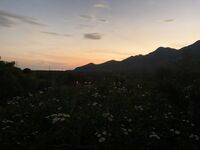 Пемутеран без дождя и тучи над горой