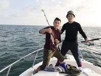 Первый выход на лодке поймали своё