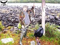 Хариус, Vakkakoski: первый 30+, потом «полтинник» на нахлыст