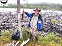 Хариус, Vakkakoski: первый 30+, потом «полтинник» на нахлыст