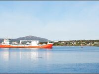 Сенья, Gryllefjord в Норвегии: шторм, пирс, ящики трески и сорванный палтус