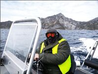 Сенья, Gryllefjord в Норвегии: шторм, пирс, ящики трески и сорванный палтус