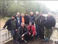 Сенья, Gryllefjord в Норвегии: шторм, пирс, ящики трески и сорванный палтус