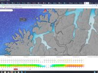 Шторм в Норвегии, ветер 20 м/с и волна до 2 м