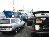 Выезд на п-ов Рыбачий — КПП, лёд и Линахамари