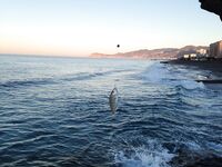 Алания, Махмутлар рыбалка с поплавком в шторм