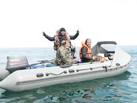 Шантары: ночной заход и медведь у ручья