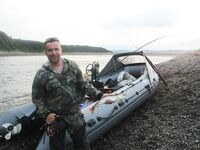 Шантары: ночной заход и медведь у ручья