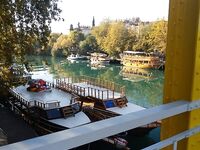 Анталия, Сырасу: речка, крабы и берег между пляжами