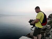 Казантипские скалы с бычком на пульку 2 г и резину