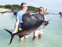 Полчаса на пирсе и узел флюра не выдержал рыбу которую я так и не увидел