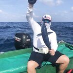 Фулхаду сначала срезал мне плетню а потом отдал первого GT с берега и с лодки