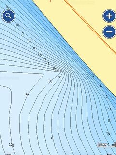 Анталийское побережье, навики рисуют яму, по факту те же 4 метра