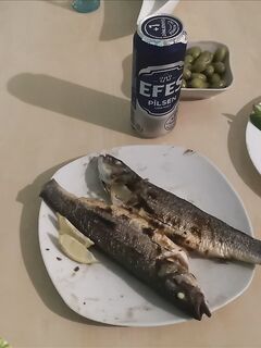 Анталья: сибас у кромки, взял 4 по 350-400 г, барбекю в честь глухозимья