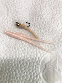 Пелагический нано джиг на Чёрном море: Tenryu Lunakia 582, 0.45 г и хвост аджимастера